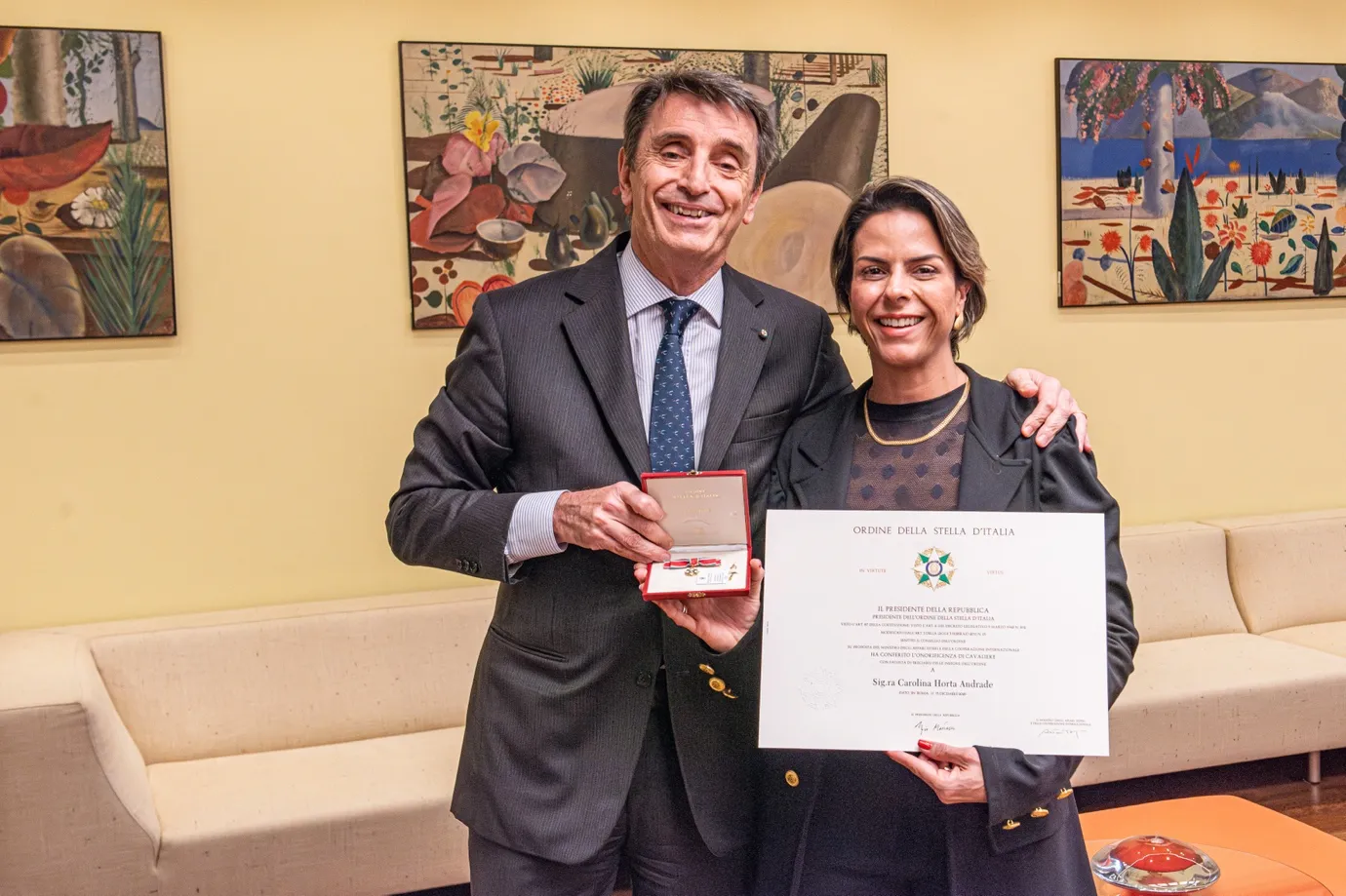 Italian Embassy award ceremony photo 2
